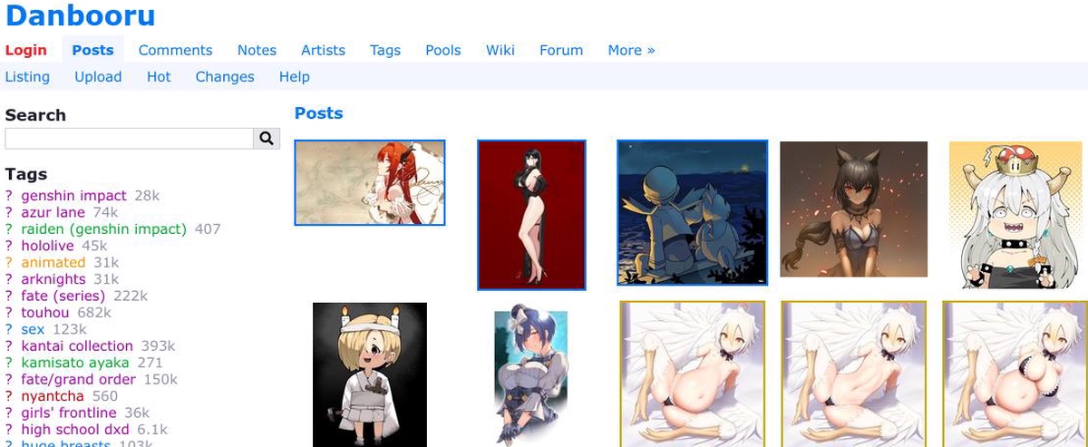 Danbooru, Hentai Porn Sites