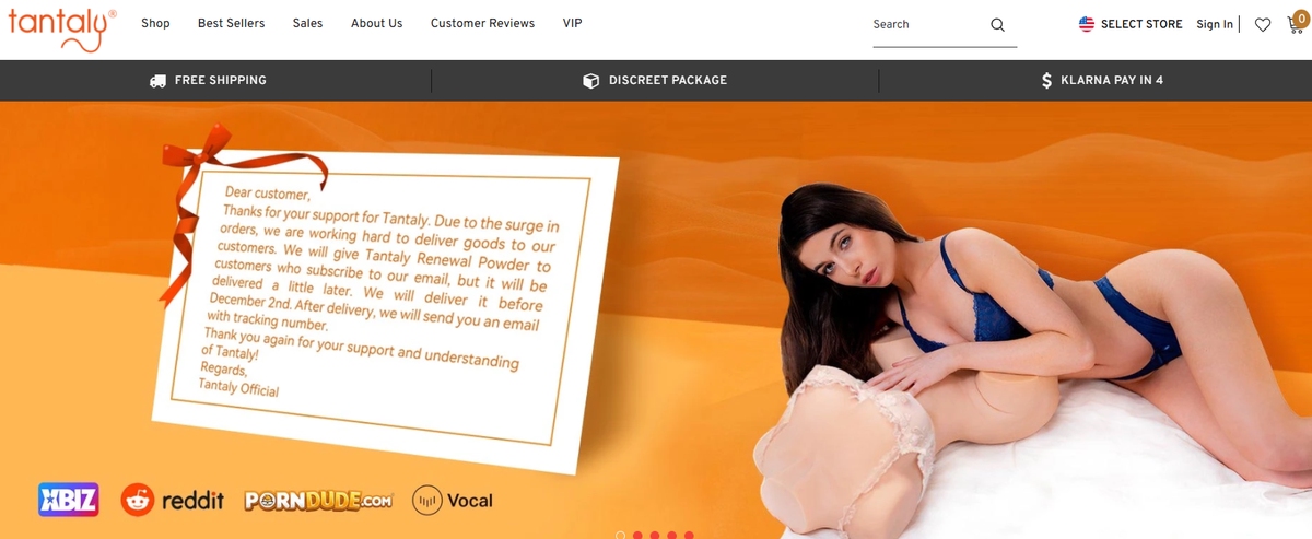 Tantaly, Sex Doll Shop