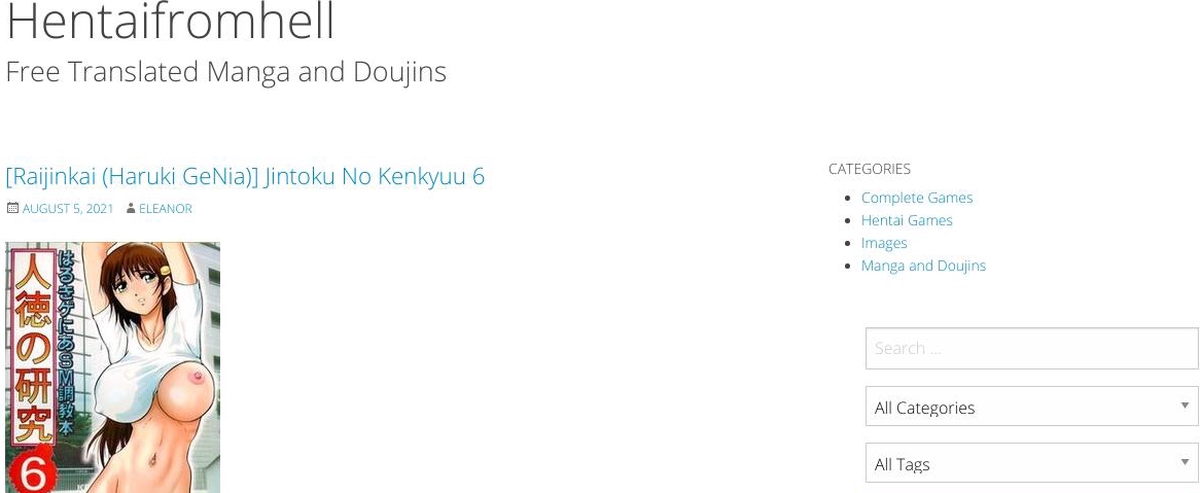 HentaiFromHell, Hentai Porn Sites