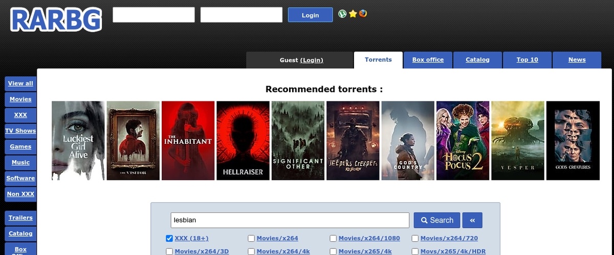 RARBG Lesbian, Hall Of Fame