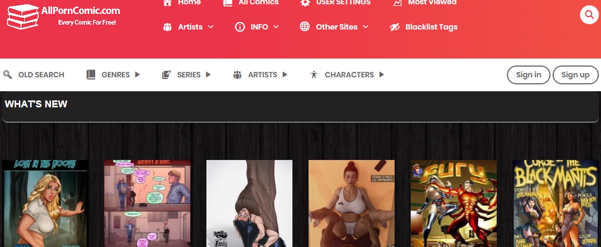 AllPornComic, Porn Comics Sites