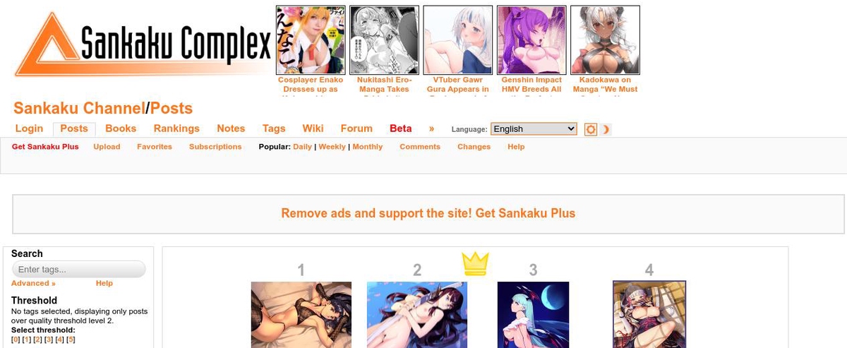Sankaku Channel, Hentai Porn Sites