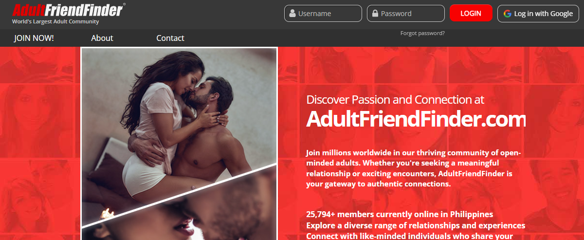 AdultFriendFinder, Hookup & Sex Dating Sites