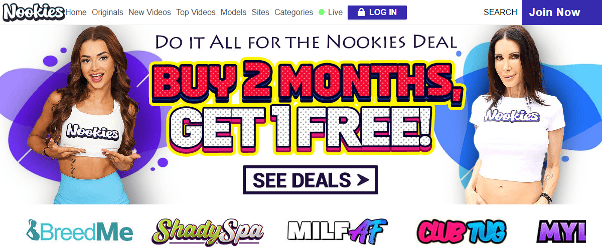 Nookies, Top Premium Porn Sites