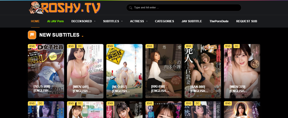Roshy, Asian Porn Sites