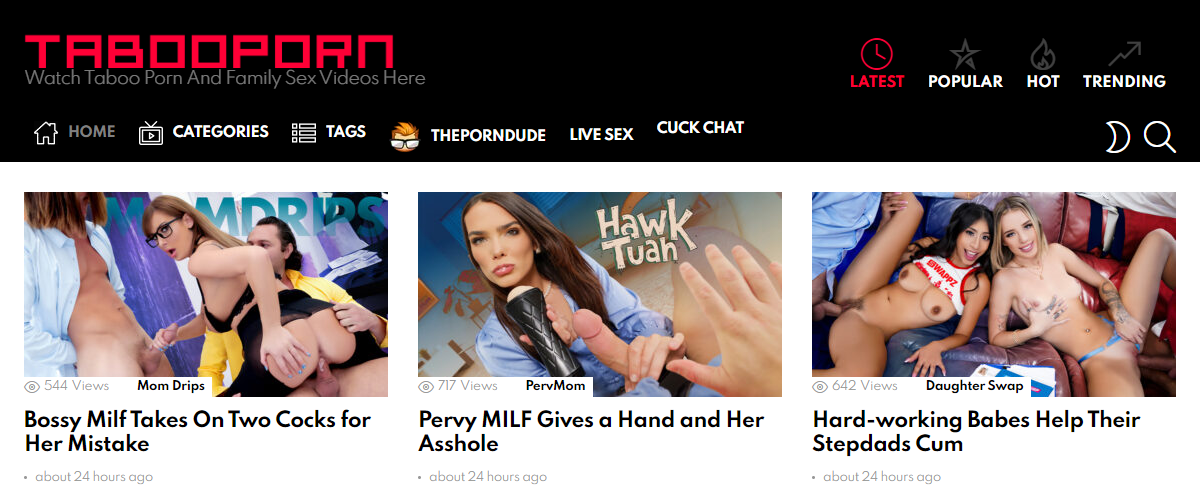 TabooPorn.to, Taboo Porn Sites
