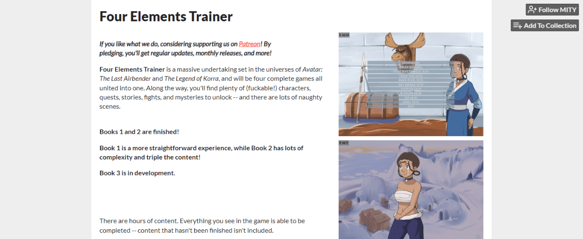 Four Elements Trainer, Free Sex Games