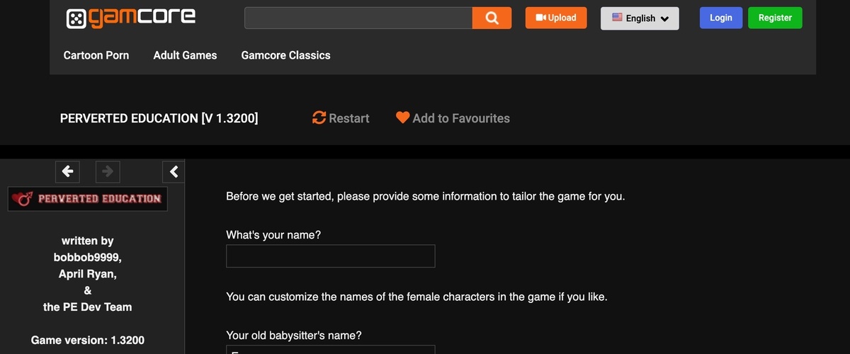 Perverted Education, Free Sex Games