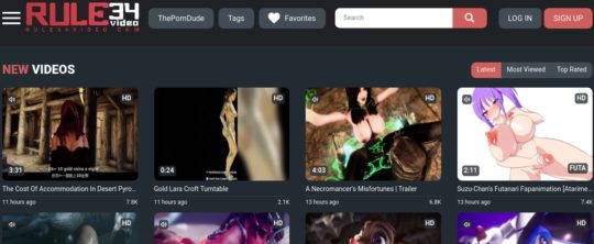 Rule34Video, 3D Porn Sites