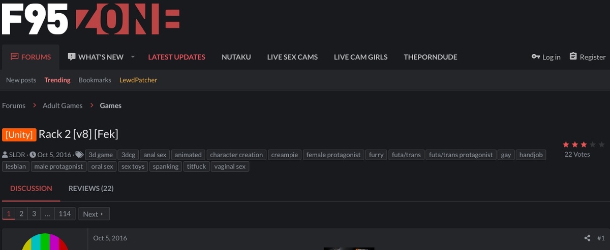 Rack 2, Free Sex Games