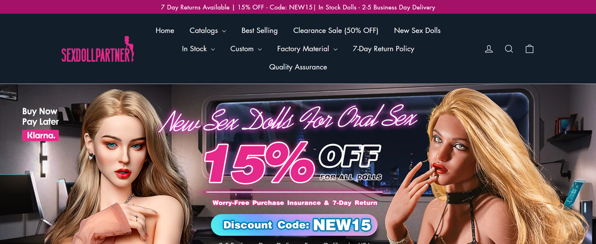 SexDollPartner, Sex Doll Shop