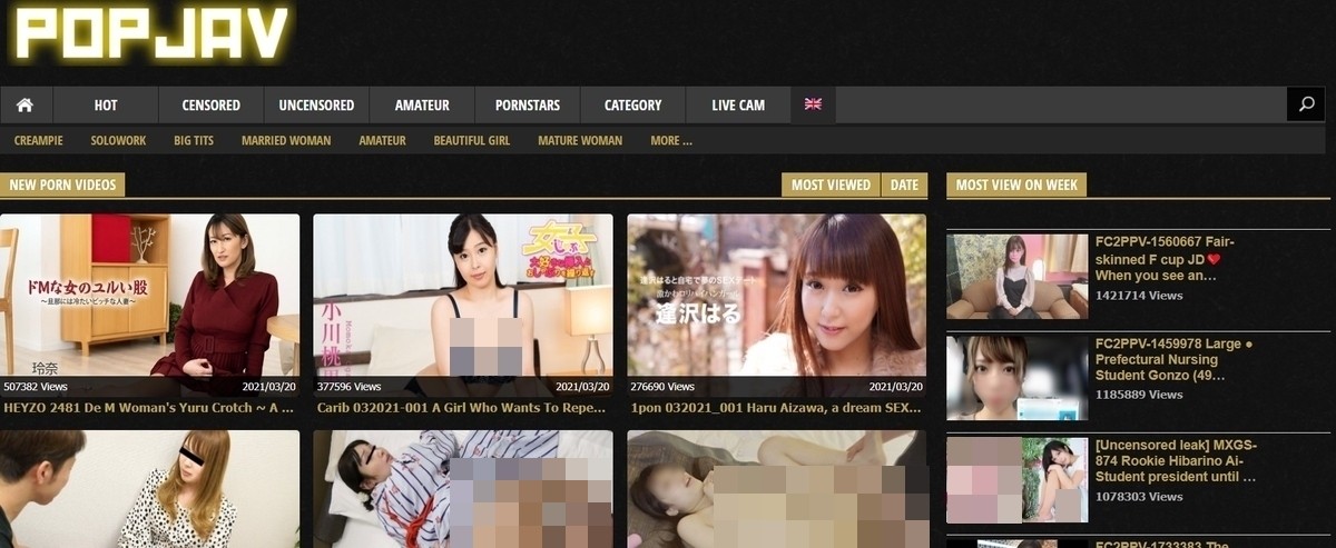 PopJAV, Hall Of Fame