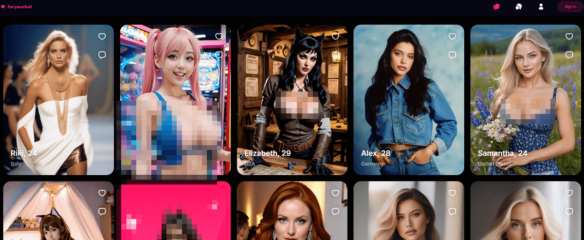 ForYouChat, AI Porn Sites
