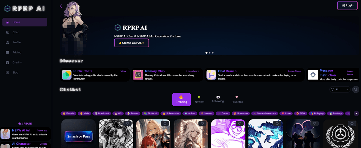 RPRP AI, AI Porn Sites