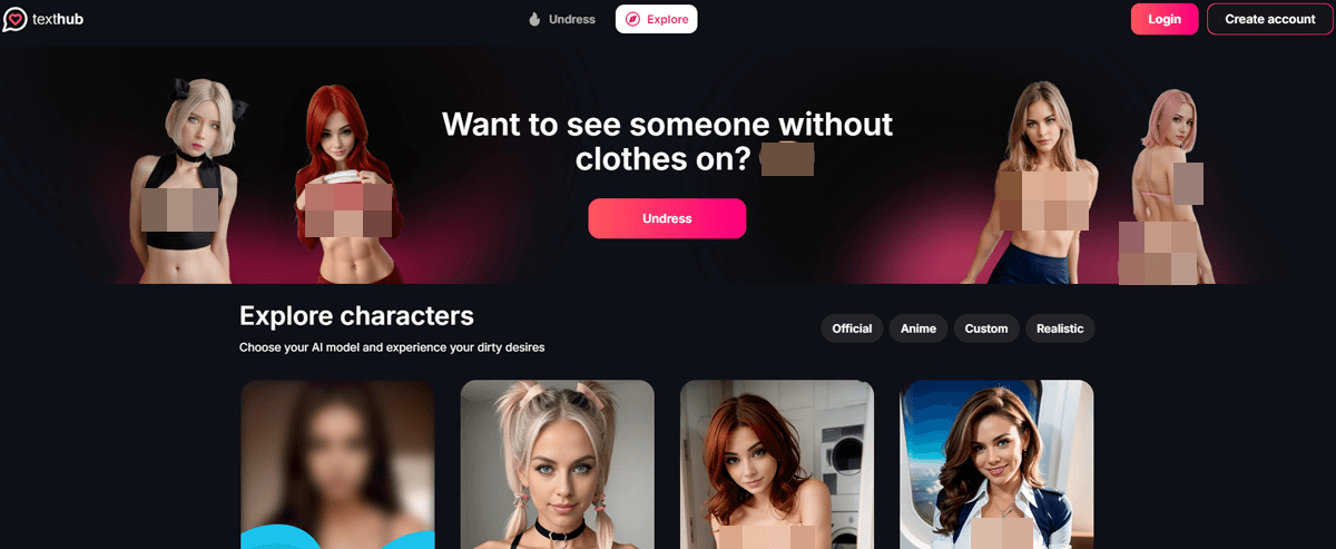 TextHub, AI Porn Sites
