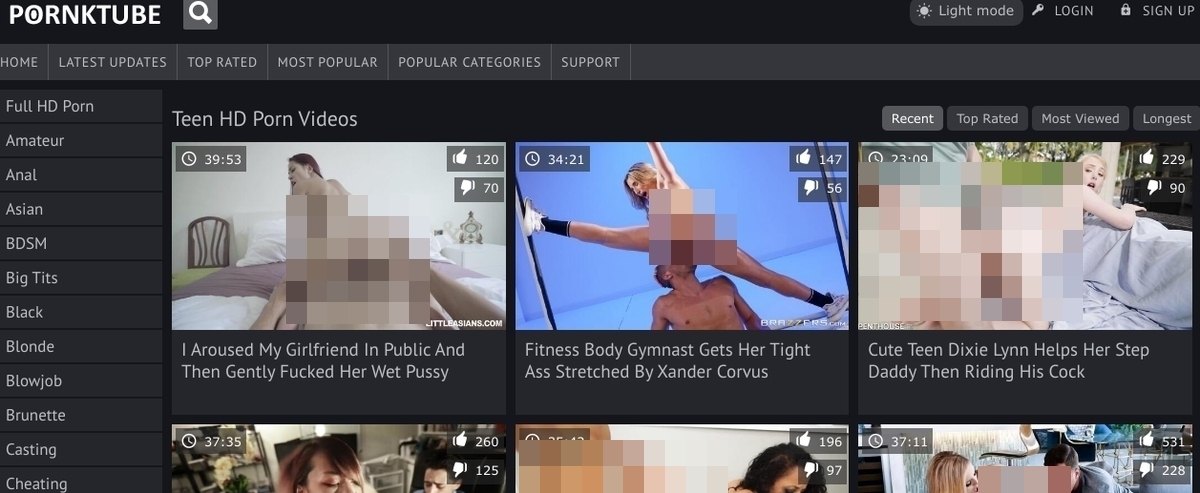 PornKTube Teen, Hall Of Fame