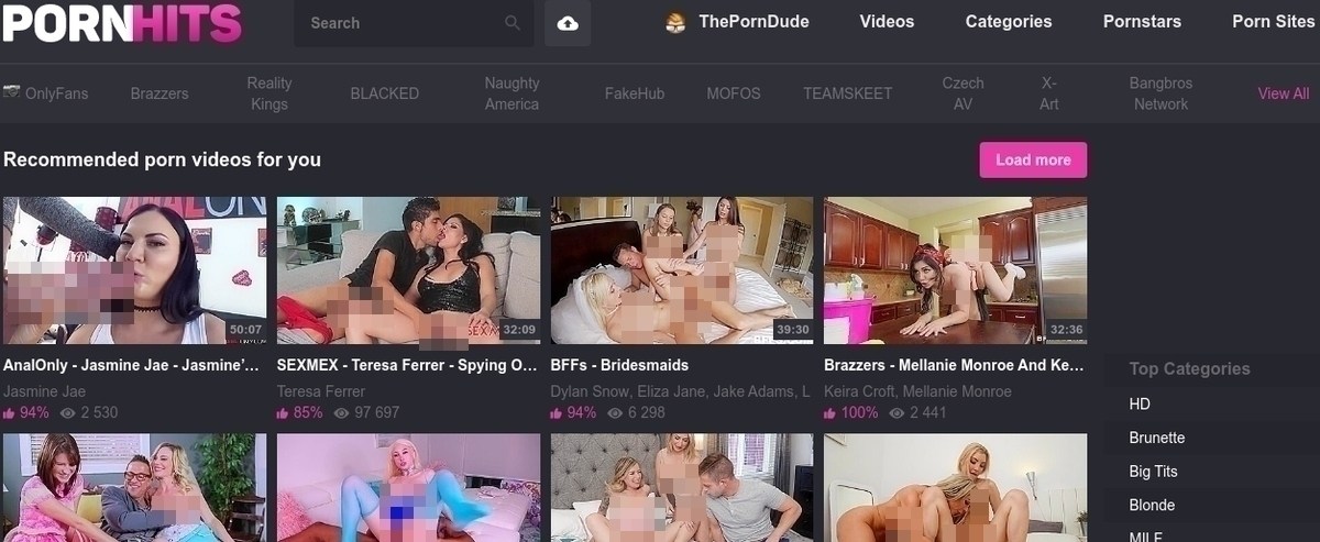 PornHits, Free Porn Tube Sites