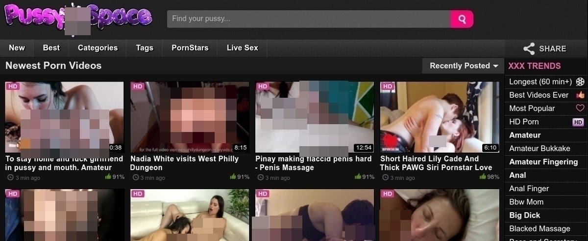 PussySpace, Free Porn Tube Sites