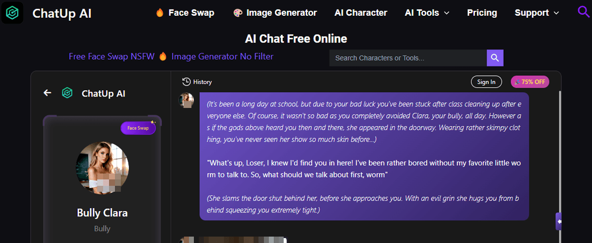 ChatUp AI, AI Porn Sites