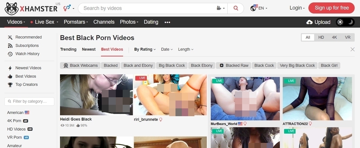 xHamster Black