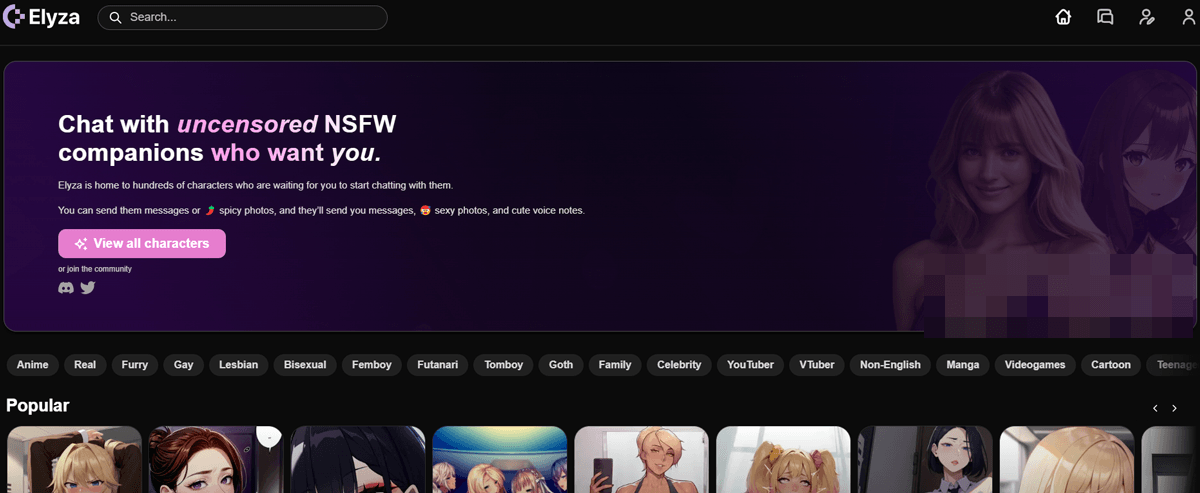 Elyza, AI Porn Sites