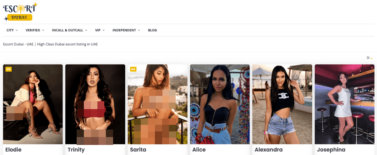 Dubai Escort, Escort Sites