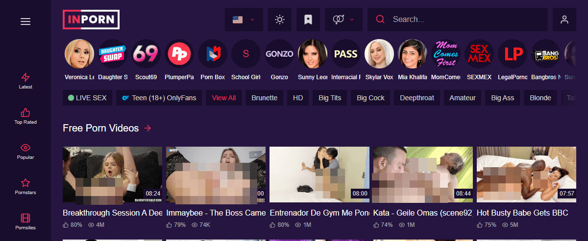 InPorn, Free Porn Tube Sites