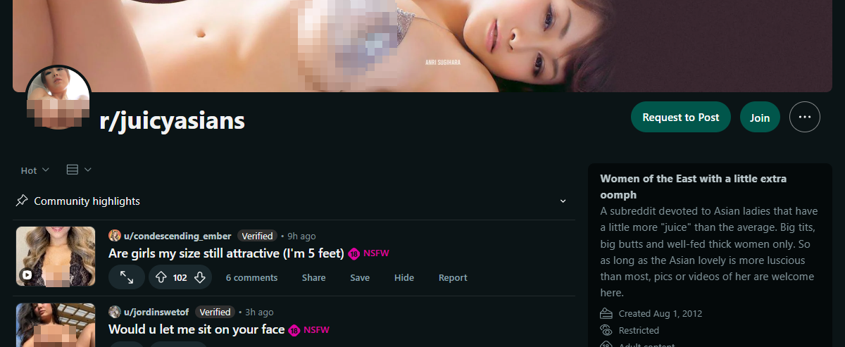 Reddit Juicy Asians, Asian Porn Sites