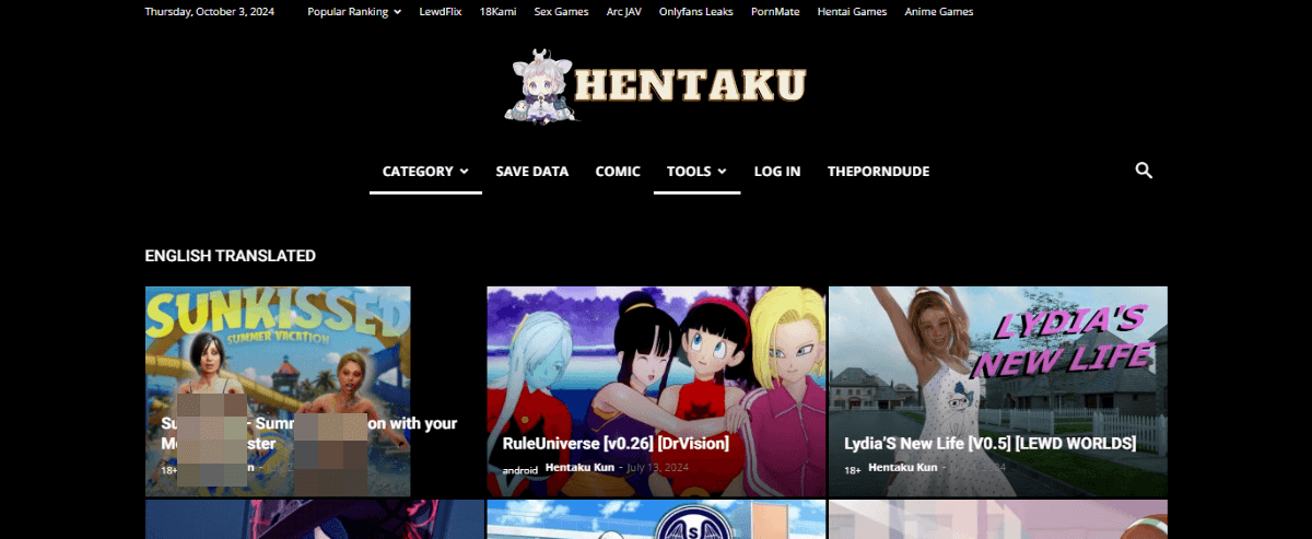 Hentaku Games, Free Sex Games