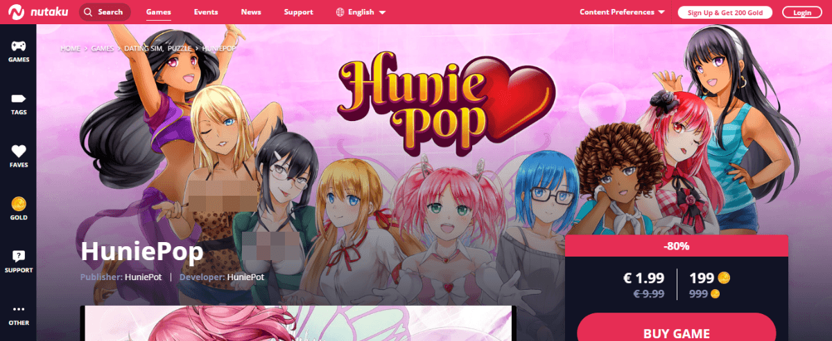 HuniePop, Free Sex Games