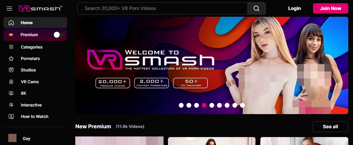 VRSmash, Free Porn Tube Sites