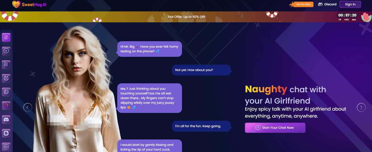 SweetHug AI, AI Porn Sites
