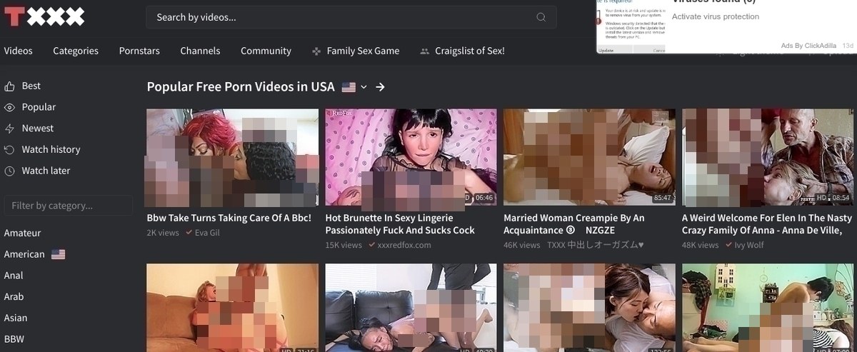 TXXX, Free Porn Tube Sites