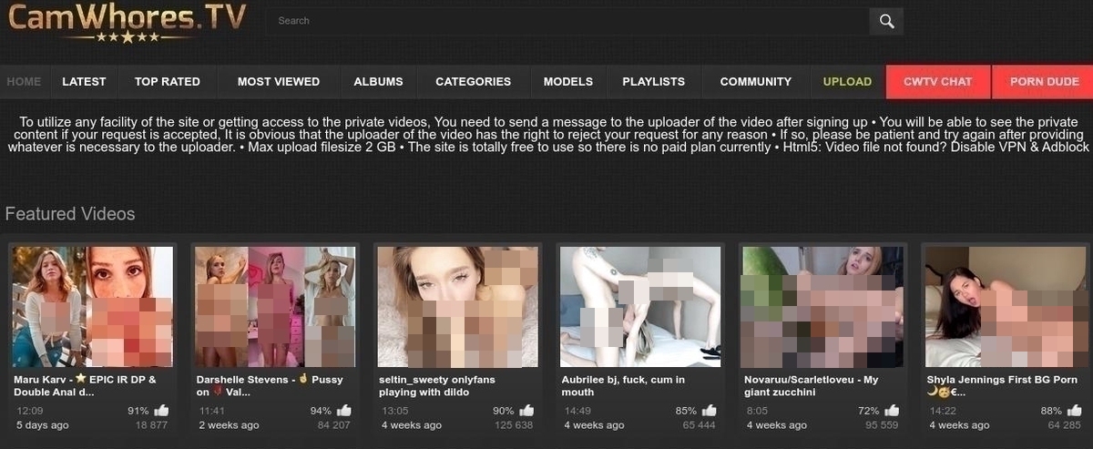 CamWhores, Amateur Porn Sites
