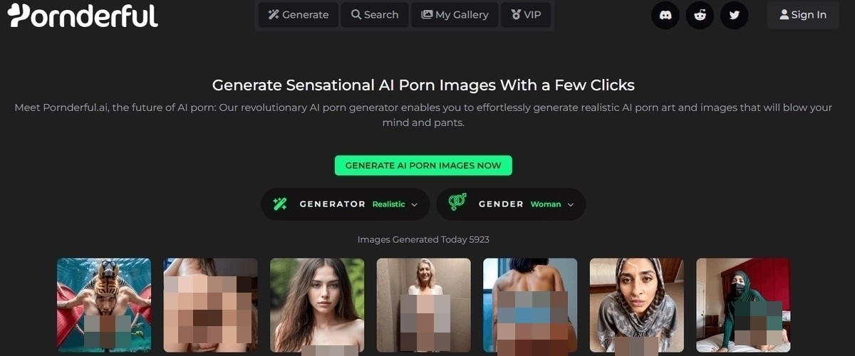 Pornderful, AI Porn Sites