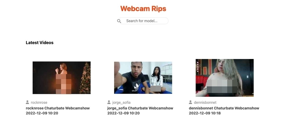 Webcam Rips, Hall Of Fame