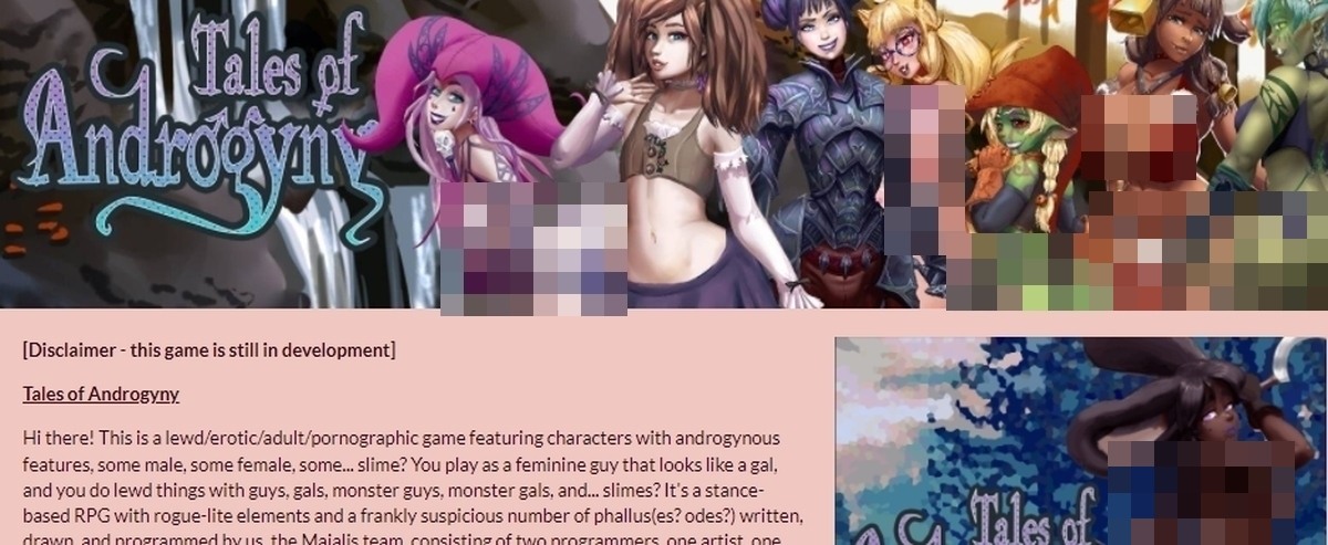 Tales Of Androgyny, Free Sex Games