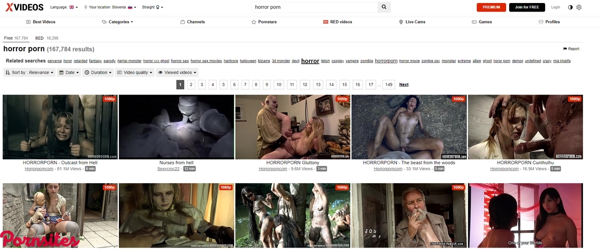 XVideos Horror Porn