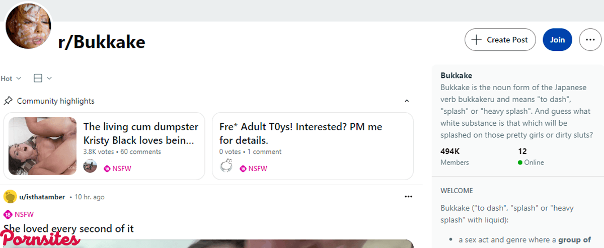 Reddit Bukkake