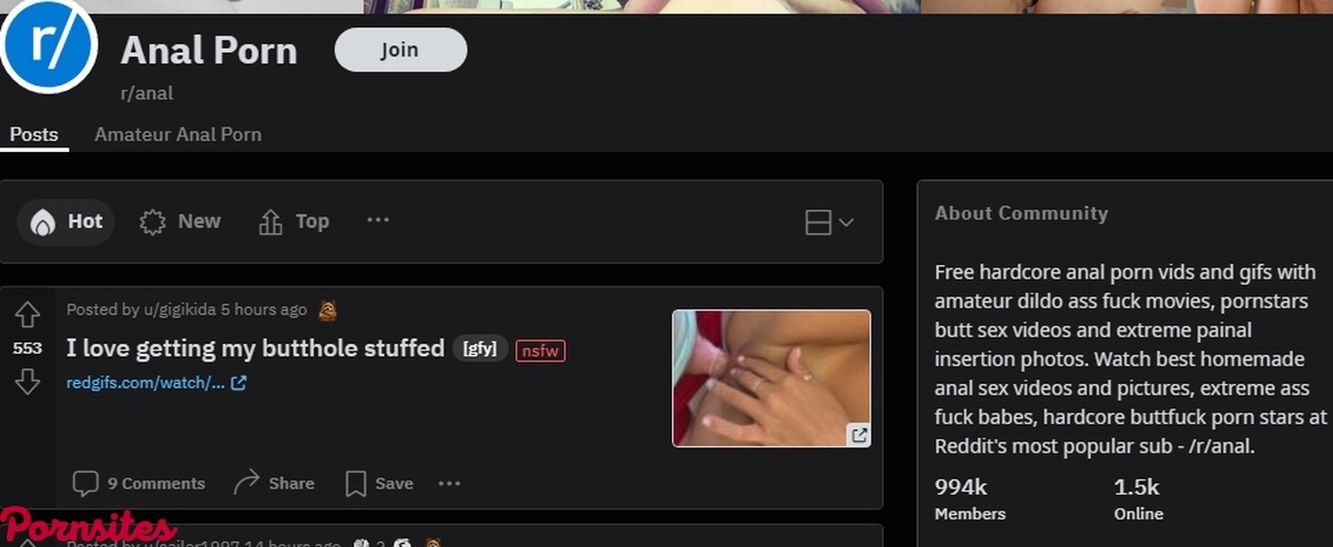 Reddit Anal