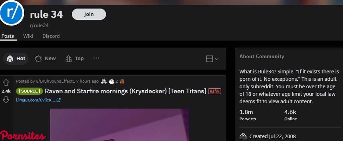 Reddit Rule 34