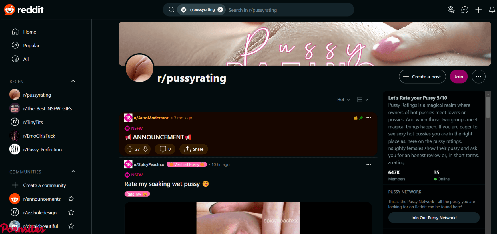 Pussy Rating