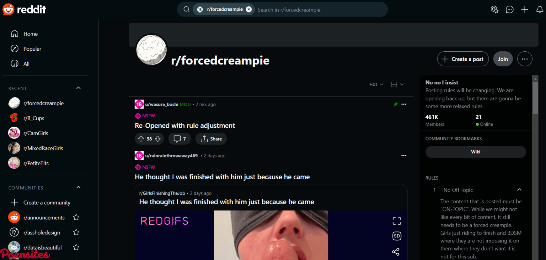 Forced Creampie