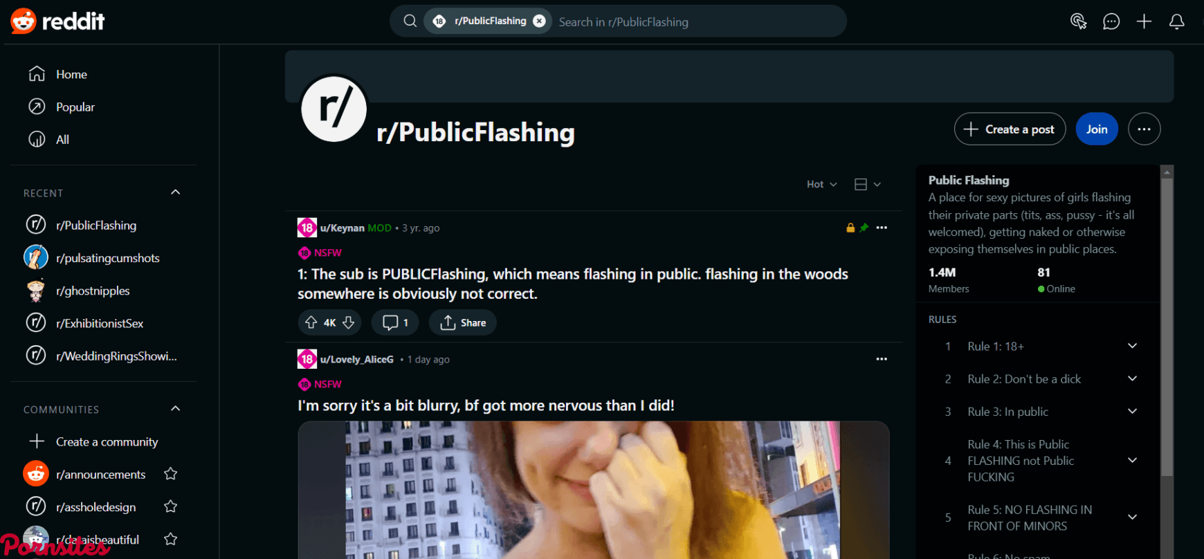 Public Flashing