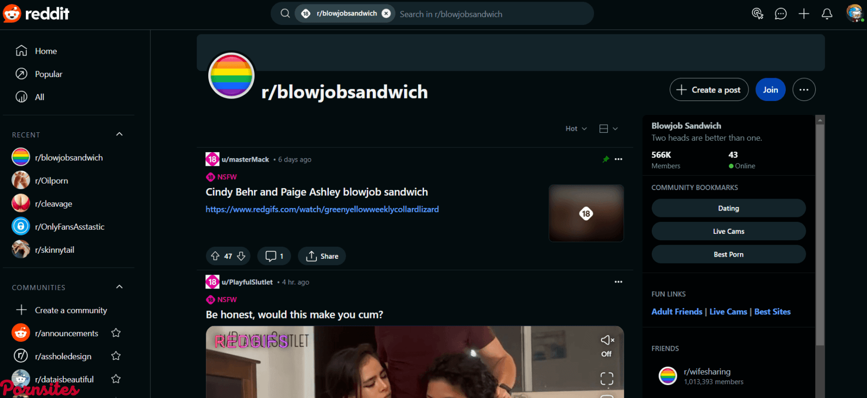 Blowjob Sandwich