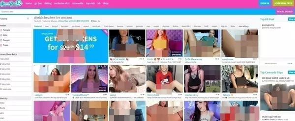 CamSoda, Live Sex Cam Sites