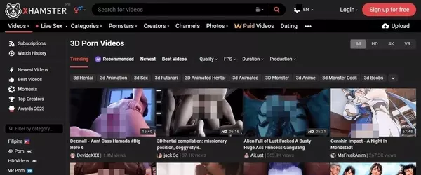 xHamster 3D Porn