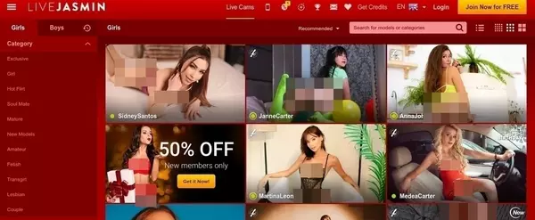 LiveJasmin, Live Sex Cam Sites