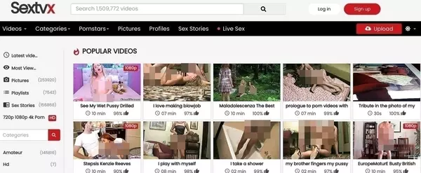 SexTVx, Free Porn Tube Sites