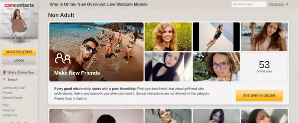 CamContacts, Live Sex Cam Sites
